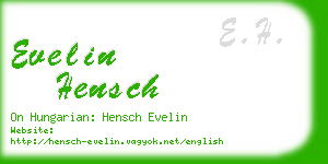 evelin hensch business card